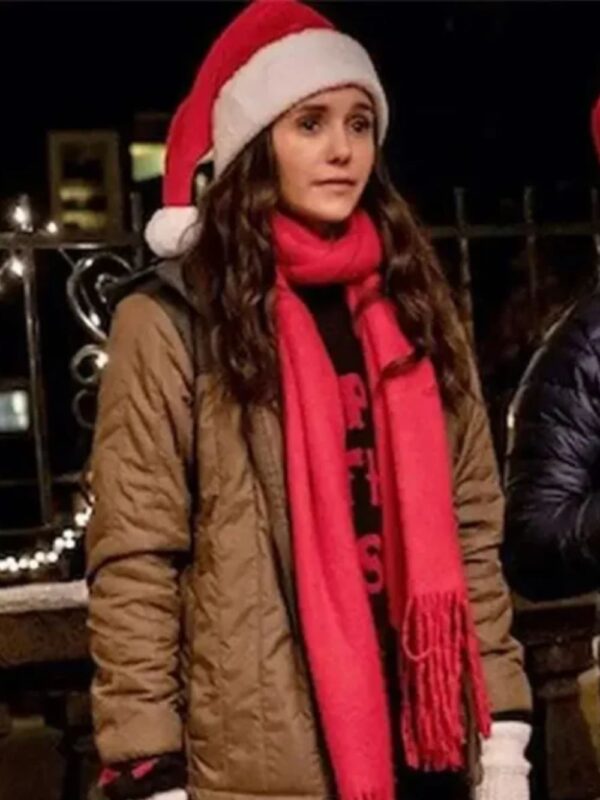 Love Hard Natalie Bauer Brown Puffer Jacket