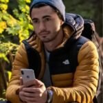 Love Hard Tag Yellow Puffer Jacket With Hood