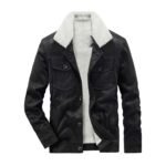 Love Life Augie Black Suede Sherpa Trucker Jacket