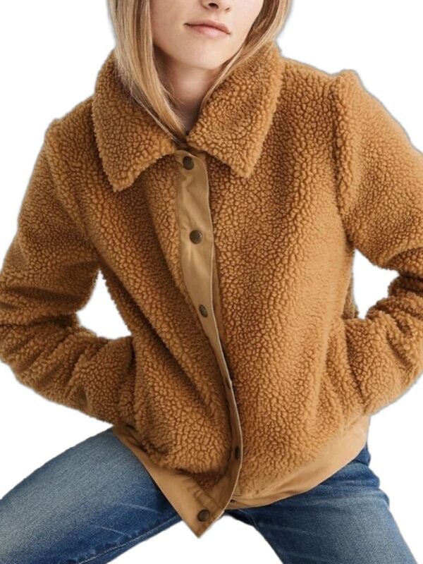 Love Life Darby Carter Brown Genuine Fur Jacket