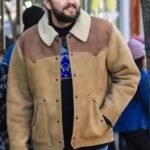 Love Life Magnus Sherpa Collar Brown Suede Jacket