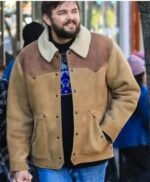 Love Life Magnus Sherpa Collar Brown Suede Jacket