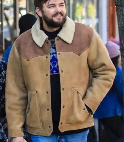 Love Life Magnus Sherpa Collar Brown Suede Jacket