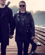 Love Without Walls Shana Swash Black Biker Leather Jacket