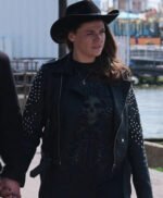 Love Without Walls Shana Swash Black Biker Leather Jacket