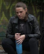 Love Without Walls Shana Swash Black Biker Leather Jacket