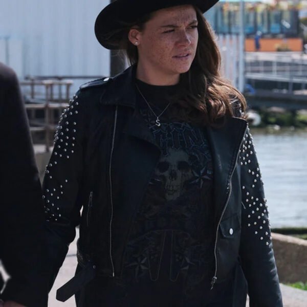 Love Without Walls Shana Swash Black Biker Leather Jacket