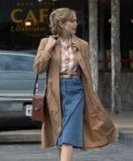 Love and Death 2023 Elizabeth Olsen Brown Coat