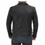 Lucas Asymmetrical Black Motorcycle Leather Jacket