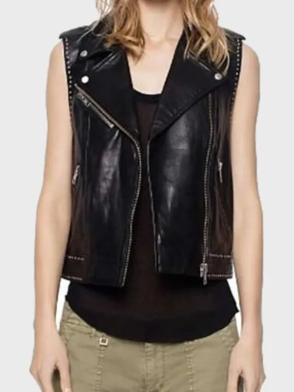 Lucifer Mazikeen Leather Black Vest