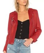 Lucifer Season One Mazikeen Red Leather Jacket