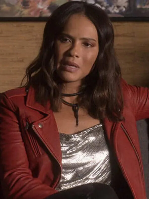 Lucifer Season One Mazikeen Red Leather Jacket