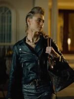 Lucy Fry Night Teeth Zoe Black Leather Jacket
