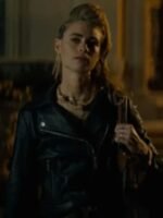 Lucy Fry Night Teeth Zoe Black Leather Jacket