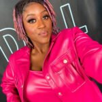 Lucy Love American Idol Faux Leather Pink Suit
