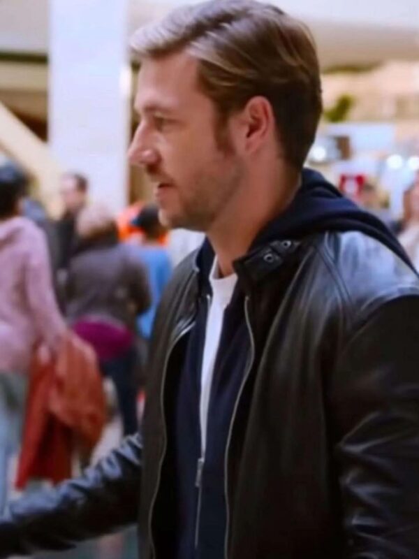 Luke Bracey Holidate Jackson Leather Black Jacket