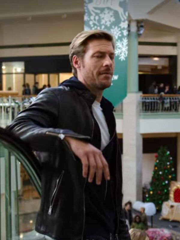 Luke Bracey Holidate Jackson Leather Black Jacket