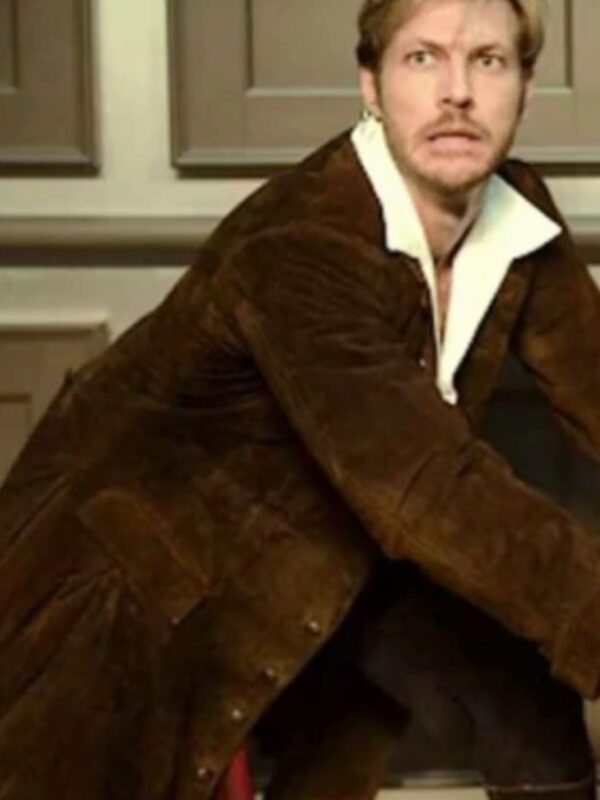 Luke Bracey Holidate Jackson Long Brown Trench Coat