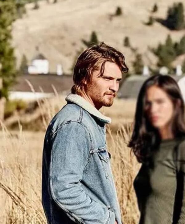 Luke Grimes Yellowstone Blue Denim Trucker Jacket