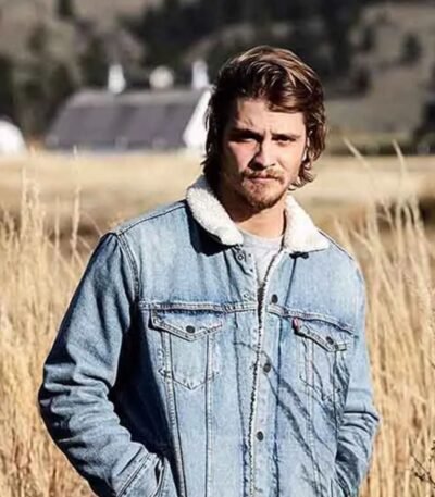 Luke Grimes Yellowstone Blue Denim Trucker Jacket
