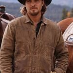 Luke Grimes Yellowstone Kayce Dutton Brown Bomber Jacket