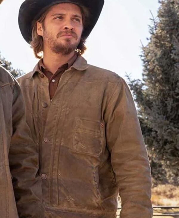 Luke Grimes Yellowstone Kayce Dutton Brown Bomber Jacket