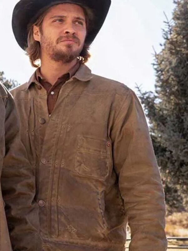 Luke Grimes Yellowstone Kayce Dutton Brown Bomber Jacket