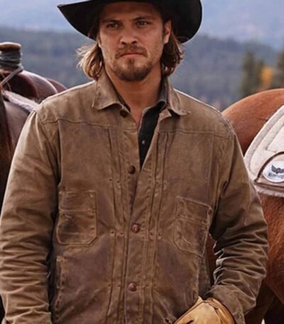 Luke Grimes Yellowstone Kayce Dutton Brown Bomber Jacket