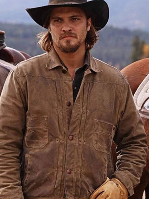 Luke Grimes Yellowstone Kayce Dutton Brown Bomber Jacket