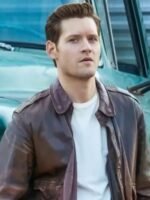 Luke Kleintank The Man In The High Castle Brown Leather Jacket