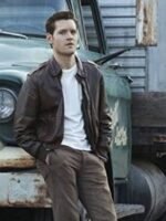 Luke Kleintank The Man In The High Castle Brown Leather Jacket
