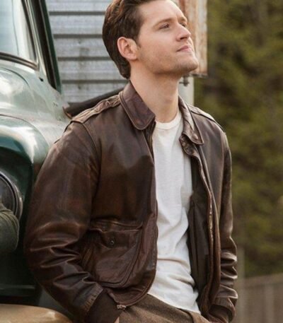 Luke Kleintank The Man In The High Castle Brown Leather Jacket