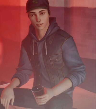 Luke Parker Life Is Strange Black Leather Vest