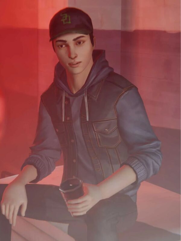 Luke Parker Life Is Strange Black Leather Vest