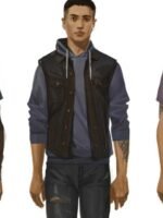 Luke Parker Life Is Strange Black Leather Vest