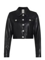 Luna Bold and the Beautiful Leather Rhinestone Jacket