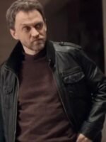 Lupin Captain Romain Laugier Black Leather Jacket