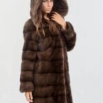 Lydia Brown Mink Fur Coat