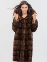 Lydia Brown Mink Fur Coat