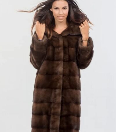 Lydia Brown Mink Fur Coat