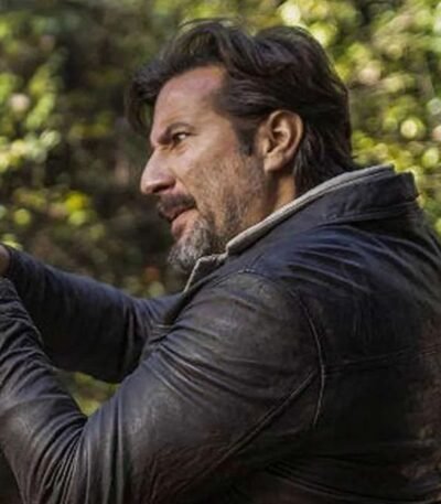 MacGyver S04 Russ Taylor Leather Black Jacket
