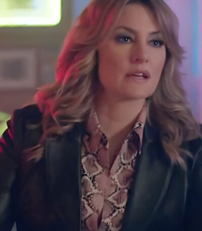 Madchen Amick Riverdale Alice Cooper Leather Black Blazer