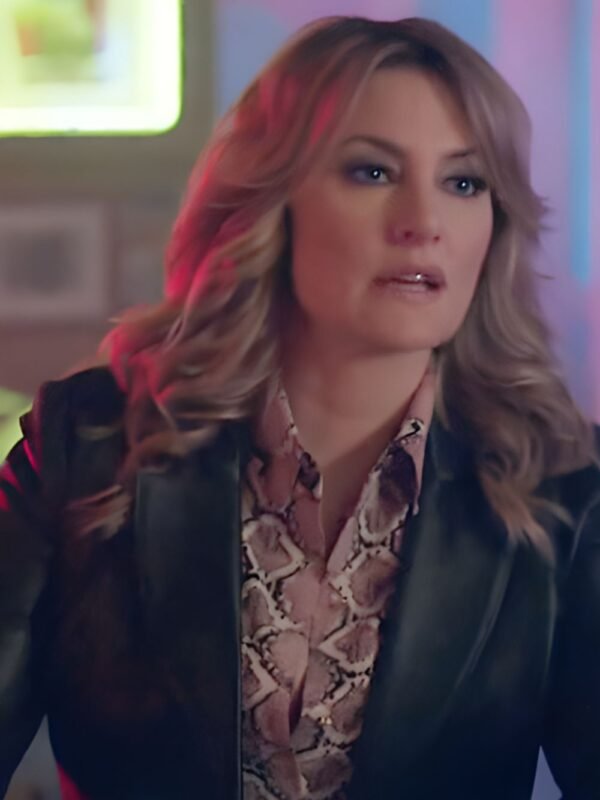Madchen Amick Riverdale Alice Cooper Leather Black Blazer