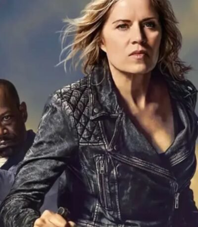 Madison Clark Fear The Walking Dead Black Leather Jacket