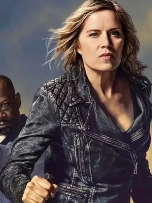 Madison Clark Fear The Walking Dead Black Leather Jacket
