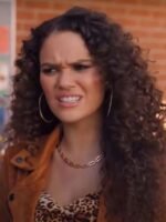 Madison Pettis He’s All That Brown Leather Jacket