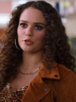 Madison Pettis He’s All That Brown Leather Jacket