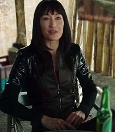 Maggie Q The Protege Anna Black Leather Jacket