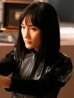 Maggie Q The Protege Anna Black Leather Jacket