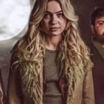 Maisie The Sacrifice Game 2023 Beige Leather Coat